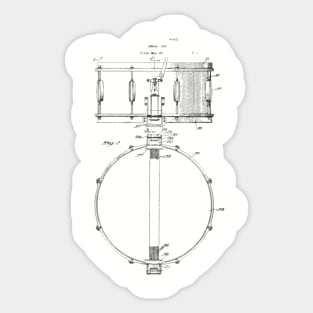 snare drum  patent Sticker